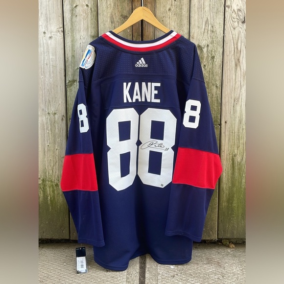 Adidas Team USA 2016 World Cup Of Hockey Patrick Kane Autographed Jersey NWT - Picture 2 of 4